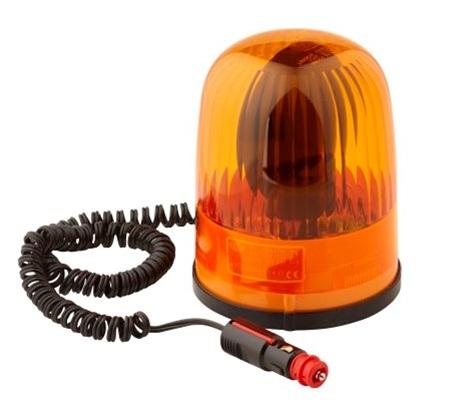 Girofar galben HELLA cu bec halogen H1, 55W, 12V, model 2RL 007 552-001, diametru 136 mm, cablu de 3.5 m, prindere magnetică